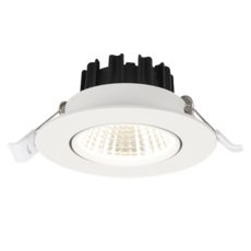 LED 다운라이트 3인치 COB 8W 집중형 직회전 매입등 플리커프리 매립등, 화이트바디 전구색(노란빛), 10개