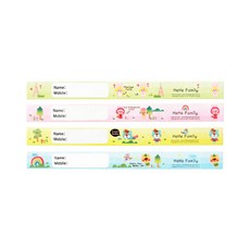 디직스 미아방지밴드 유아용/10매/방수/미아방지팔찌, 일반형-마릴린 토토, 1개