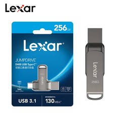 기존 Lexar JumpDrive 듀얼 드라이브 D400 USB 3.1 유형 C/A 메모리 스틱 슬롯 플래시 32GB 64GB 128GB 256G PC/Mac용 231301