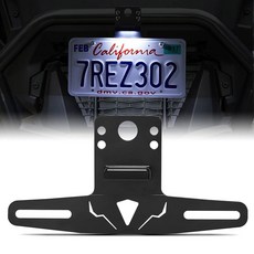 골프 카트 RV 트럭 화물차 스노우모바일 트레일러 보트 SXS용 경알루미늄 번호판 프레임 마운트가 장착된 케미모토 UTV 홀더 캔암 매버릭 X3 폴라리스 RZR 레인저 스포츠맨과, 1개