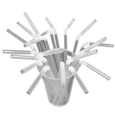 보니팩 개별포장 자바라빨대 투명 스트로우 7x30cm 1팩 500개, 1세트