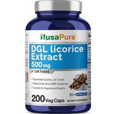 누사퓨어 감초 추출물 500mg 200개 채소 캡슐( 비 제품)