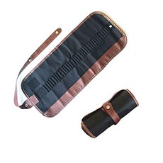 DIY 클레이 캔버스 끌 롤 - 호박 조각 및 조각용 36 슬롯 튼튼한 도자기 도구 보관 가방