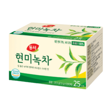 동서 현미녹차 25+25T 티백, 1.5g, 25개입, 2개