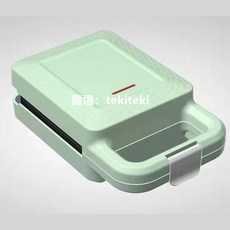 110v三明治早餐機 家用多功能早餐機 小型輕食機 吐司機 熱壓三明治 鬆餅機ki, 青綠色