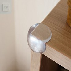 행마트 모서리보호대 하트 투명 유아모서리보호, 하트 모서리-투명