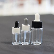 스포이드병 5개 세트 백색/갈색 5ml-20ml 앰플 공병, 백색 10ml (5개입) (SD.112310)