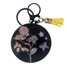 심아트 자개 키링만들기 세트 어린이 만들기 재료, F, 10개, 블랙