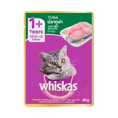 위스카스 주식파우치 참치, 12개, 80g