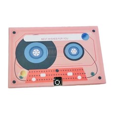 로맨틱 메시지 카세트 테이프 기프트 카드와 호환되는 음성 녹음기 칩이 포함된 발렌타인 데이 녹음 가능 인사말 카드, 2, 1NN800620_PH