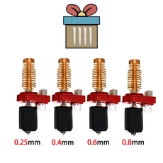 Flashforge Adventurer 5M5M pro 노즐 키트 핫엔드 프린팅 헤드 퀵 분리형 스틸, 08 HT-0.25 0.4 0.6 0.8