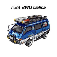 RC봉고 델리카 오프로드전동RC카 스케일 2륜/4륜 몬스터트럭 전동 원격, 2WD Blue