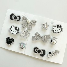 MPACK 블링 실버 고양이 악세사리 파츠 12P