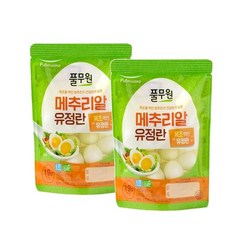 풀무원 깐 메추리알 유정란, 2개, 190g