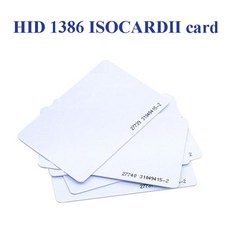HID 코포레이션 1386 ISOProx II 125KHz 26 비트 PVC 글로스 마감 이미지 가능 근접 액세스 카드 RFID NFC, 04 40 Pieces