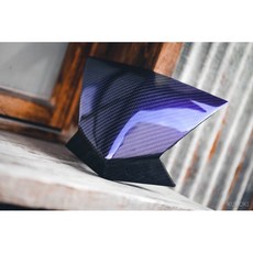 黑木賣場 四代碳纖維卡夢變色龍小盾，汽車改裝配件，個性化車身保護，提升視覺效果, 1個