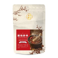 本草養生 藥燉排骨藥膳包 二人份 藥材黃金比例 溫補養生 家庭藥膳 方便料理, 1個