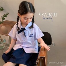 泰式學院風畢業班服套裝，女童泰國校服JK裙，臺灣快速出貨