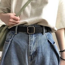簡約女款細腰帶 百搭方扣皮帶
