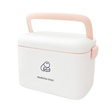 동운랩 가정용 휴대용 2단 구급함 2단 보관함, 1개, 소형