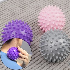 가나솔 하드타입 원형 돌기 마사지볼 안마 지압공 스트레칭, 핑크