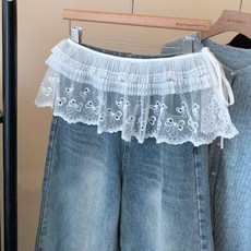 굿도우 레이어드 시스루 랩 스커트 힙커버