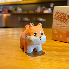 차량용 강아지 피규어 장식품 인테리어 소품 미니어처 테라리움 선물용 악세사리, 시바이누-1개, 1개