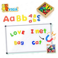 버니벗 원목자석 알파벳 52P 자석놀이장난감, 1개
