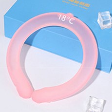 海天藍頸冰涼領帶冰涼圍巾冰假領帶夏季降溫, 粉色的