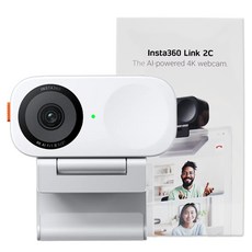 인스타360 링크2 라이브 인공지능 AI 4K 웹캠, 화이트, Link 2C