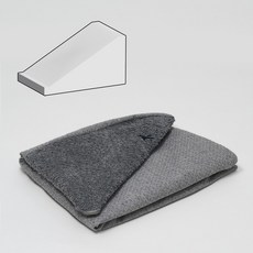 논슬립 강아지 계단 중형 대형 슬라이드 커버단품 (내장재X), 1개, 스톤그레이