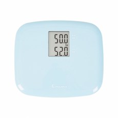 아이워너 미니 디지털 체중계 KS-1000 150kg 측정가능, 파스텔블루, 1개