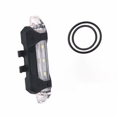 자전거 미등 경고 라이딩을위한 LED 산악 충전식 후면 도로 USB 램프 깜박임 라이트 안전 MTB, 하얀색