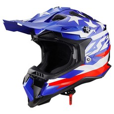 LS2 Helmets MX-Off Road Subverter Evo 헬멧 아치형 글로스 블랙/레드/실버 - 스몰 185226, Large, United Gloss 레드/화이트/블루