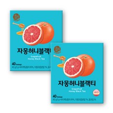 우리차 자몽허니 블랙티, 1g, 40개입, 2개