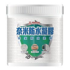 德寶 油老爺 裂縫窗框滲水填補 牆壁磁磚縫浴廁透明色不黃變, 1個, 奈米防水凝膠1公升＋送刷子