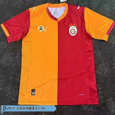 25-26加拉塔薩雷主場 泰版足球服 泰版球衣 最新賽季球迷版球衣 運動服 俱樂部 國家隊 主場 客場 守門員, 主場,XL