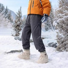 男士冬季羽絨褲 90白鴨絨保暖運動長褲 大尺碼滑雪褲 休閑登山褲 防風防水加厚保暖長褲, XL建議體重75-85公斤, 高級灰