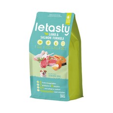 鮮樂嚐 letasty 熟齡犬 雞&羊&鮭魚低脂, 混合口味, 2kg, 1個