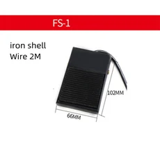1PCS Antislip 금속 순간 산업용 풋 페달 스위치 핸즈프리 W 쉘 TFS 2 YDT1 15, 15 FS 1 Iron