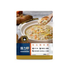 來而康 護力養護力呷 地瓜豬肉粥 常溫調理包 銀髮餐介護食品 即食粥, 495g, 1個