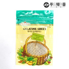 젤라틴 잎새젤라틴 20g, 잎새 젤라틴 20g, 1개