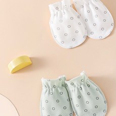 新生寶寶防抓臉小手套四季款精梳棉嬰幼兒保護手套秋透氣保暖母嬰