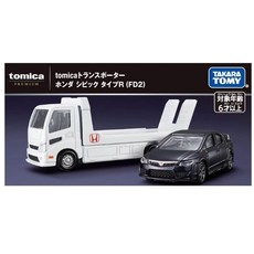 TAKARA TOMY 多美小汽車 PREMIUM 載運車 GSR TYPE R GTR V FD2, 1個, 本田 FD2