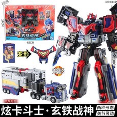 炫卡鬥士 玄鐵戰神 變形機器人 載具 (機甲形態高30CM), 1個, 玄鐵戰神8112