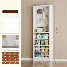 초이강 까꿍선반 공간활용 수납 수납장 초슬림 선반장, 1단, 5단 200cm 50cm