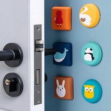 차량 장식 충격흡수 문콕 문 쾅 방지 캐릭터 미니 패드, 1개