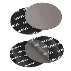 양면 테이프 헤비 듀티 나노 접착 투명 장착 그림 걸이 스트립 탈착, Grey, 2mm, Round 80mm, 1개