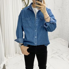 ADORE CLASSIC 水洗棉寬鬆牛仔襯衫