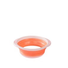 行動式摺疊洗臉盆 嬰幼兒家用大號洗菜盆 學生宿舍水盆, 橙白迷你小號, 1個